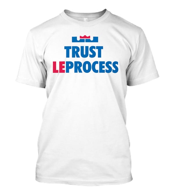 Trust Le Process Basketball Crown Symbol Blue Red T-Shirt