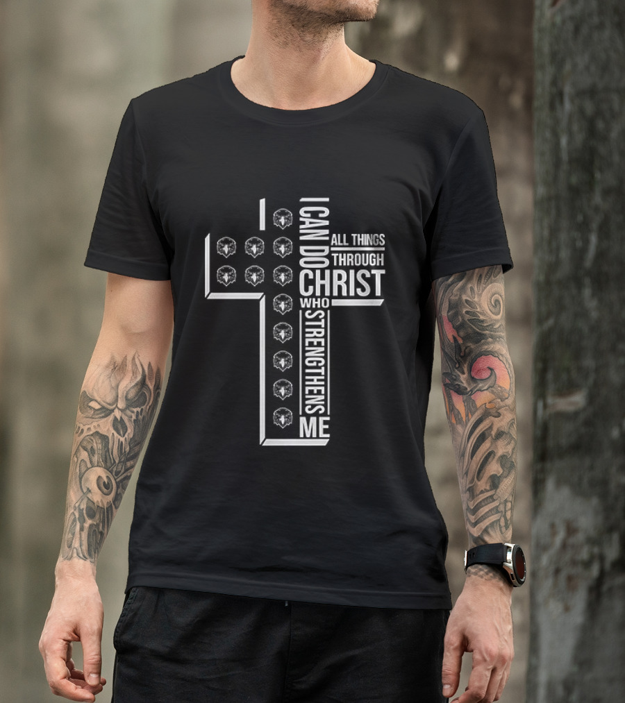 Canyon Ridge Middle School I Can Do All Things Through Christ Who Strengthens Me Cross T-Shirt