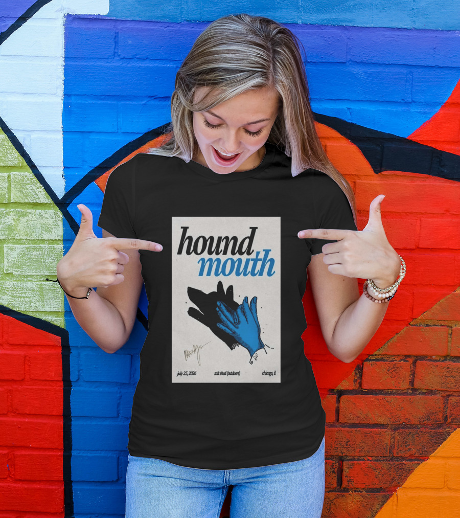 Hound Mouth July 25 2026 Salt Shed Chicago IL Outdoors T-Shirt