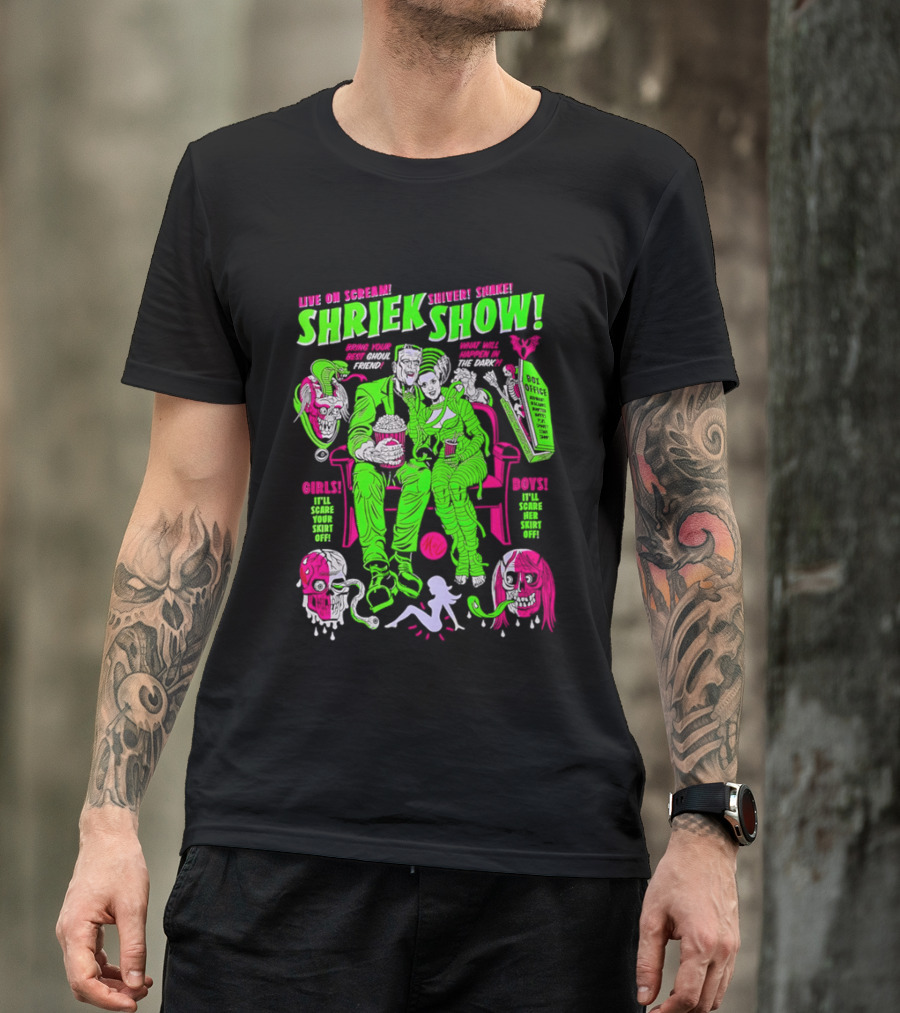Live On Scream Shriek Show Bring Your Best Ghoul Friend Scariest Scores Songs Skins T-Shirt
