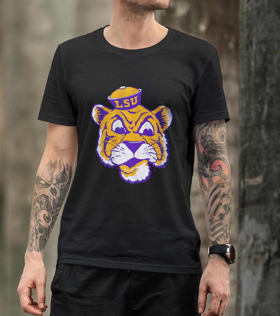 LSU Tigers Big Face 2026 Tiger Head LSU T-Shirt
