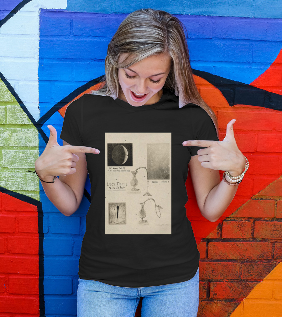 Lucy Dacus Live In July Asbury Park NJ Stone Pony Summer Stage 07 25 Opening Smidley Moon Stage T-Shirt