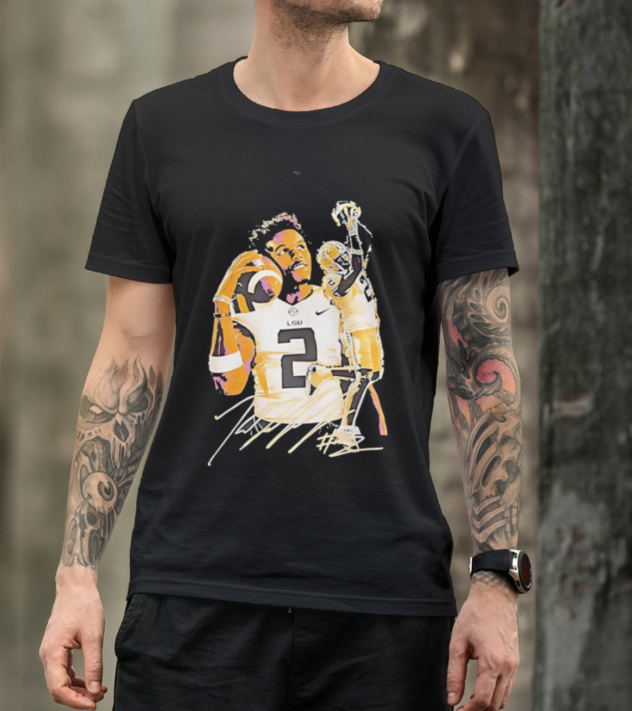 Odell Beckham Jr. LSU Tigers Football Number 2 NCAA T-Shirt