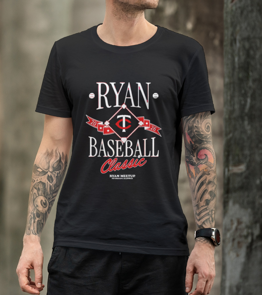 Ryan Baseball Classic 2026 Ryan Meetup No Ryans Allowed T-Shirt
