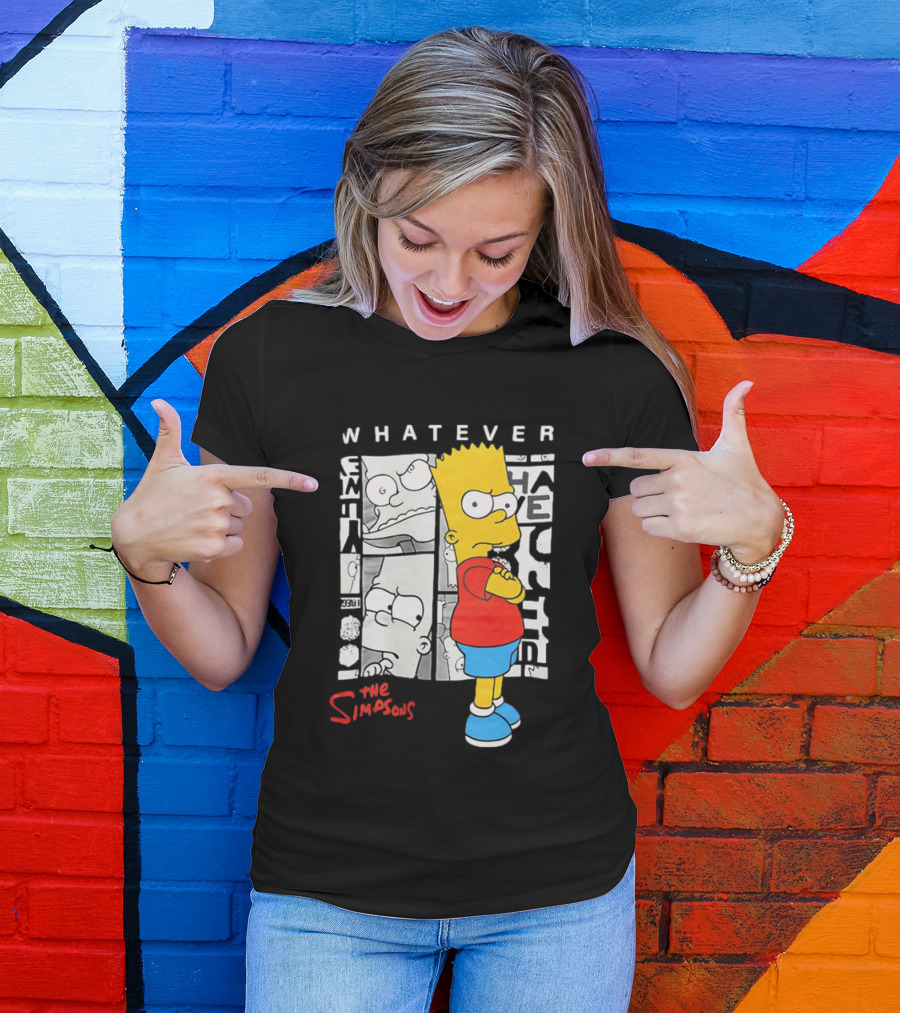 Whatever The Simpsons Bart Simpson Attitude T-Shirt
