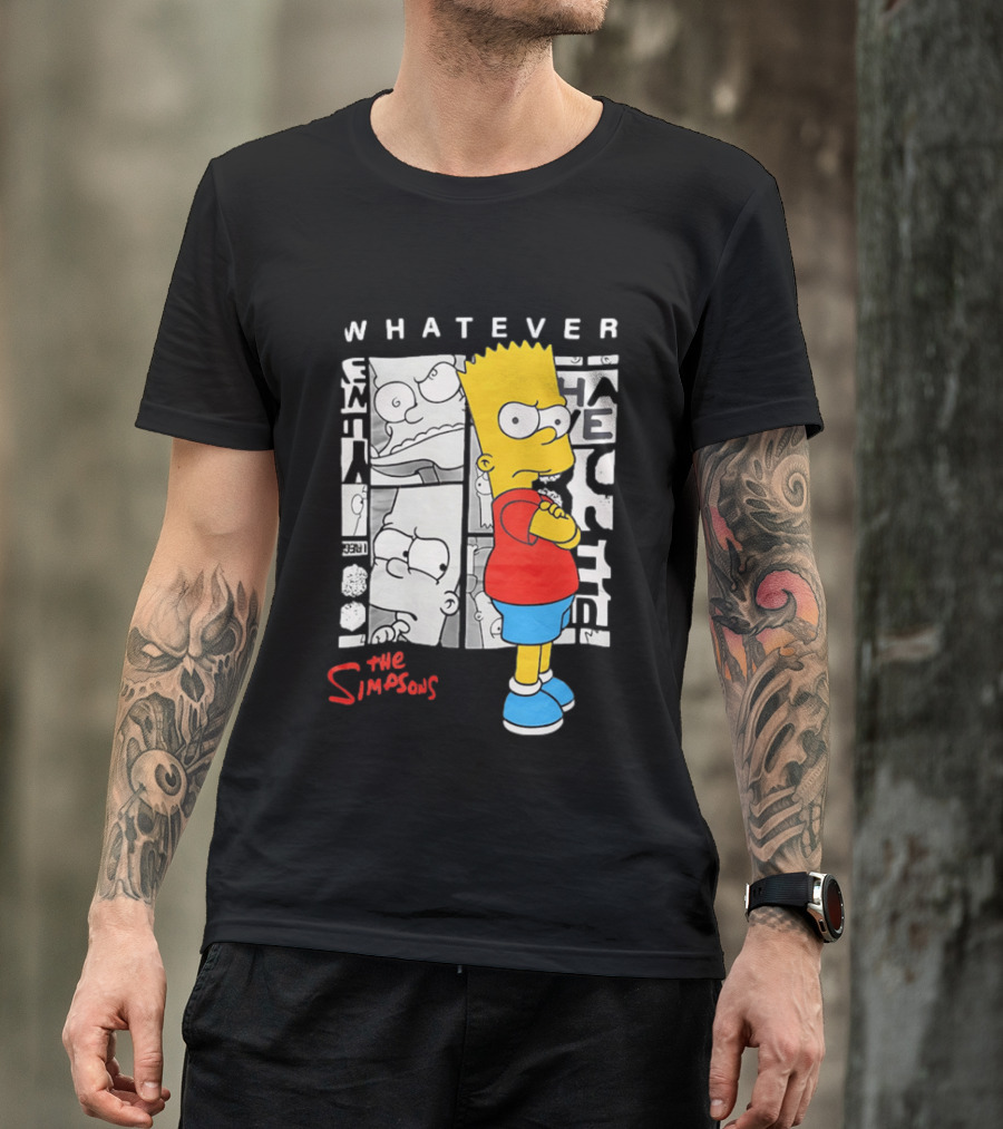 Whatever The Simpsons Bart Simpson Attitude T-Shirt