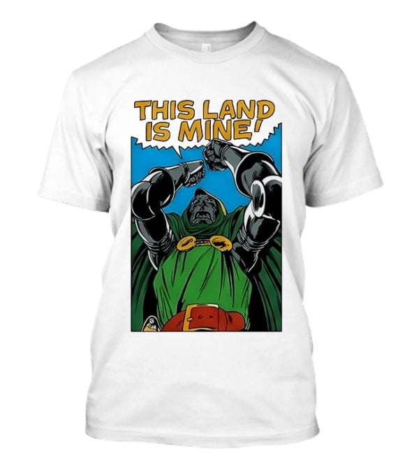 Doctor Doom Marvel Studios This Land Is Mine Vintage Comic T-Shirt