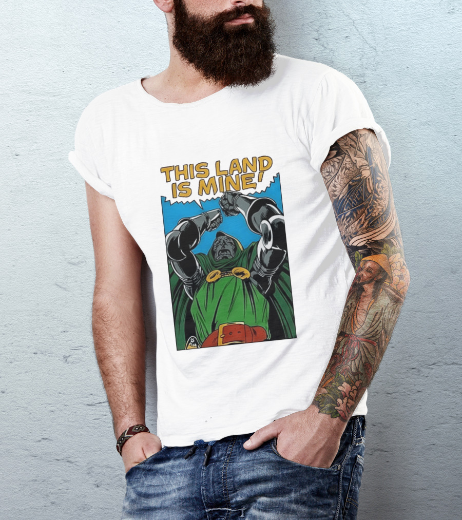 Doctor Doom Marvel Studios This Land Is Mine Vintage Comic T-Shirt