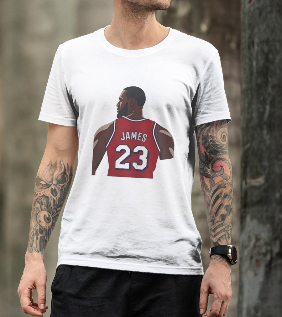 LeBron James 23 Philadelphia 76ers NBA Basketball Lakers Jersey T-Shirt