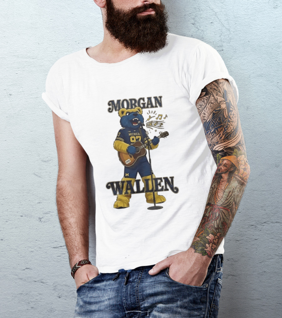 Michigan 97 Football Mascot Morgan Wallen Still The Problem Tour 2026 T-Shirt