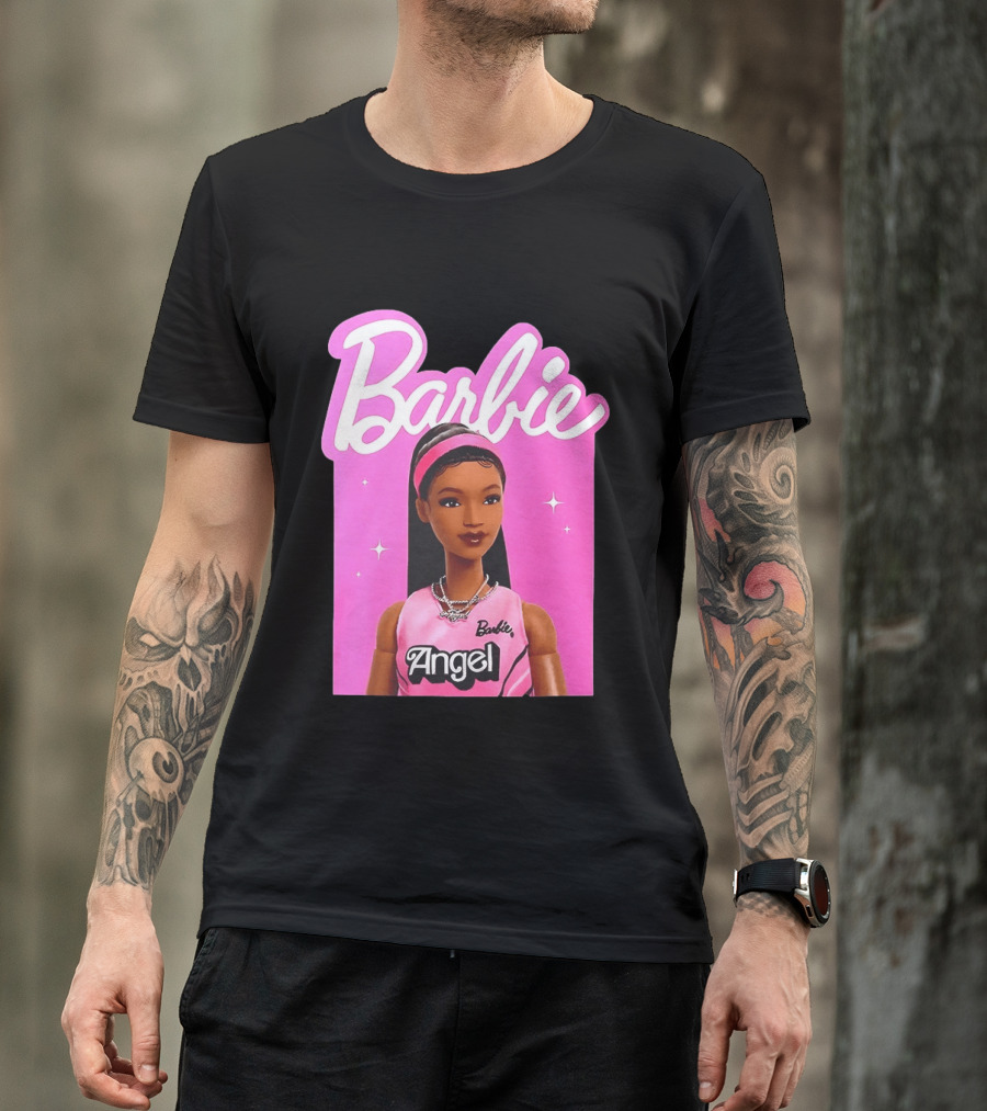 Angel Reese Barbie Doll Basketball Jersey Pink T-Shirt