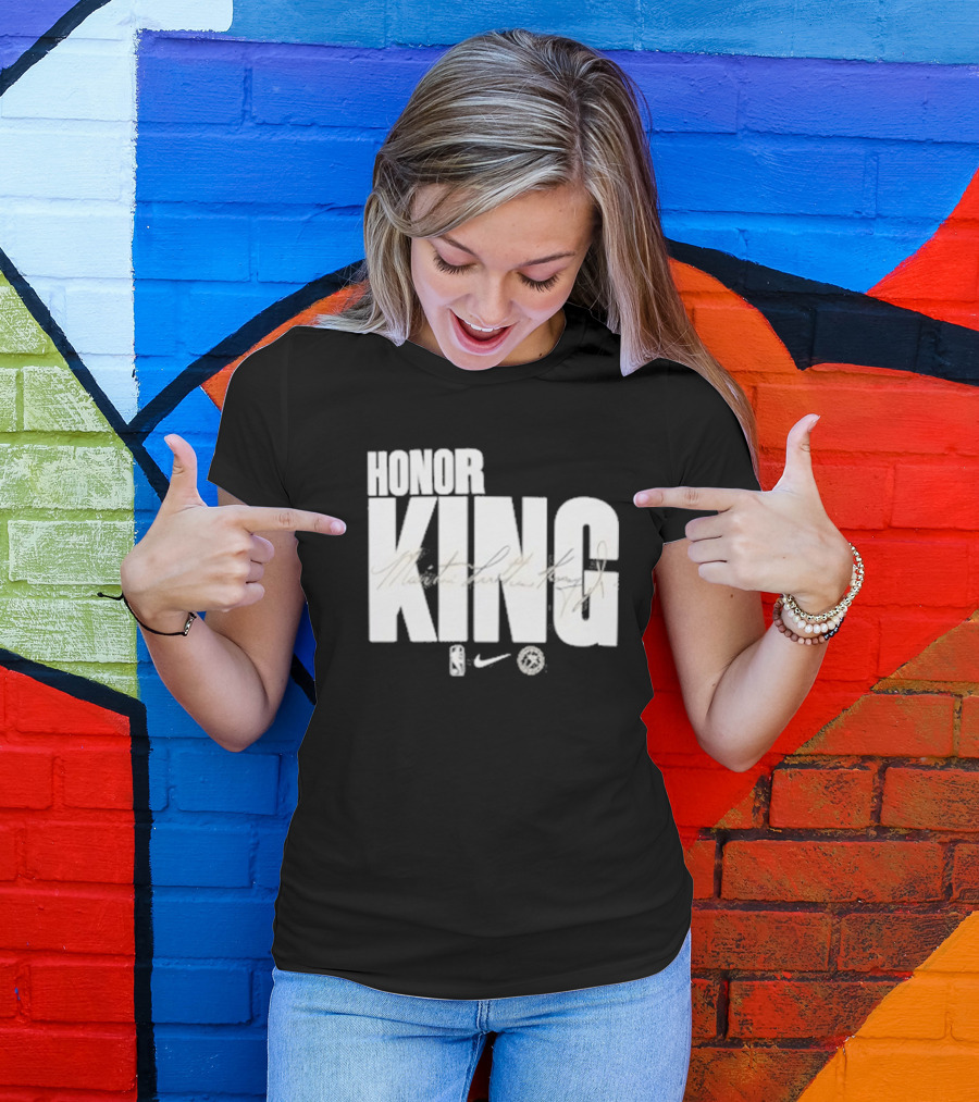 Anthony Edwards NBA Philadelphia 76ers Honor King Martin Luther King Jr Team Issued T-Shirt