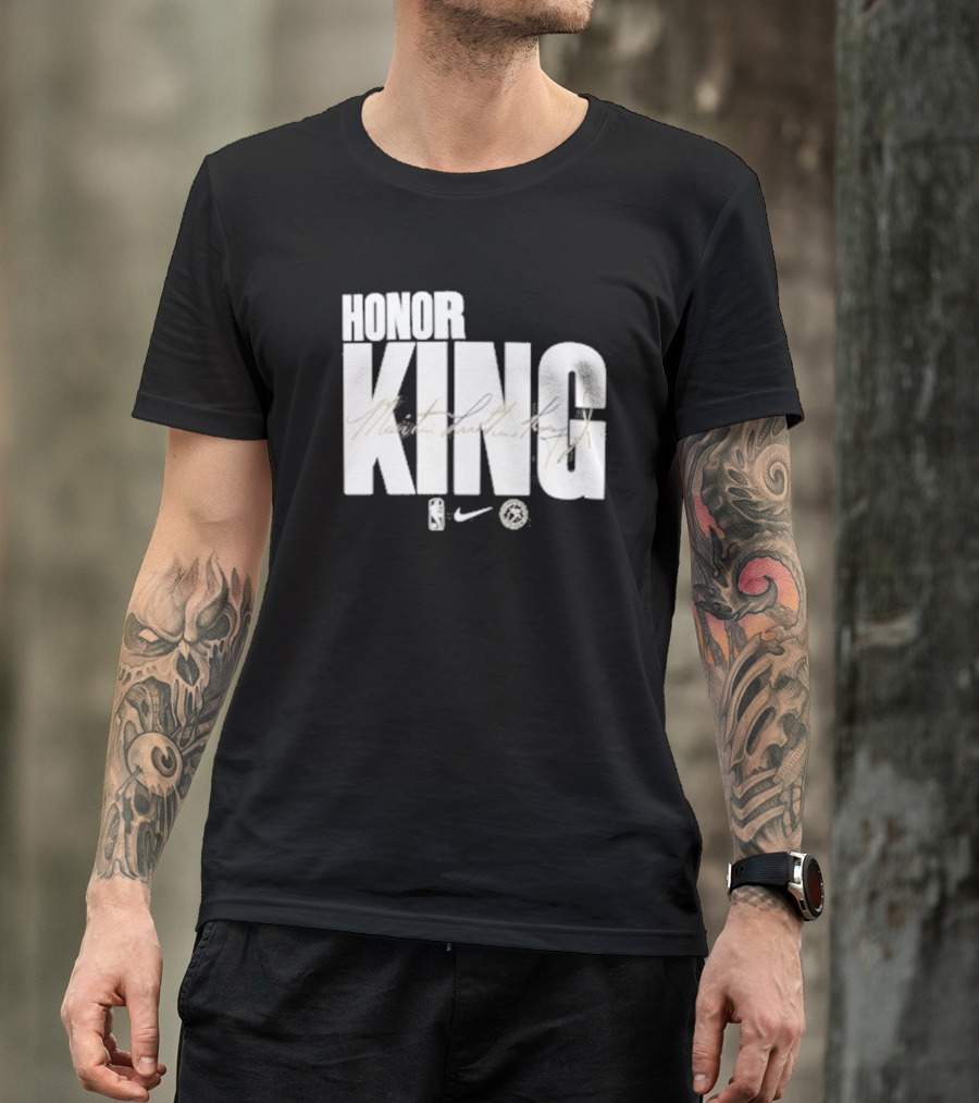Anthony Edwards NBA Philadelphia 76ers Honor King Martin Luther King Jr Team Issued T-Shirt