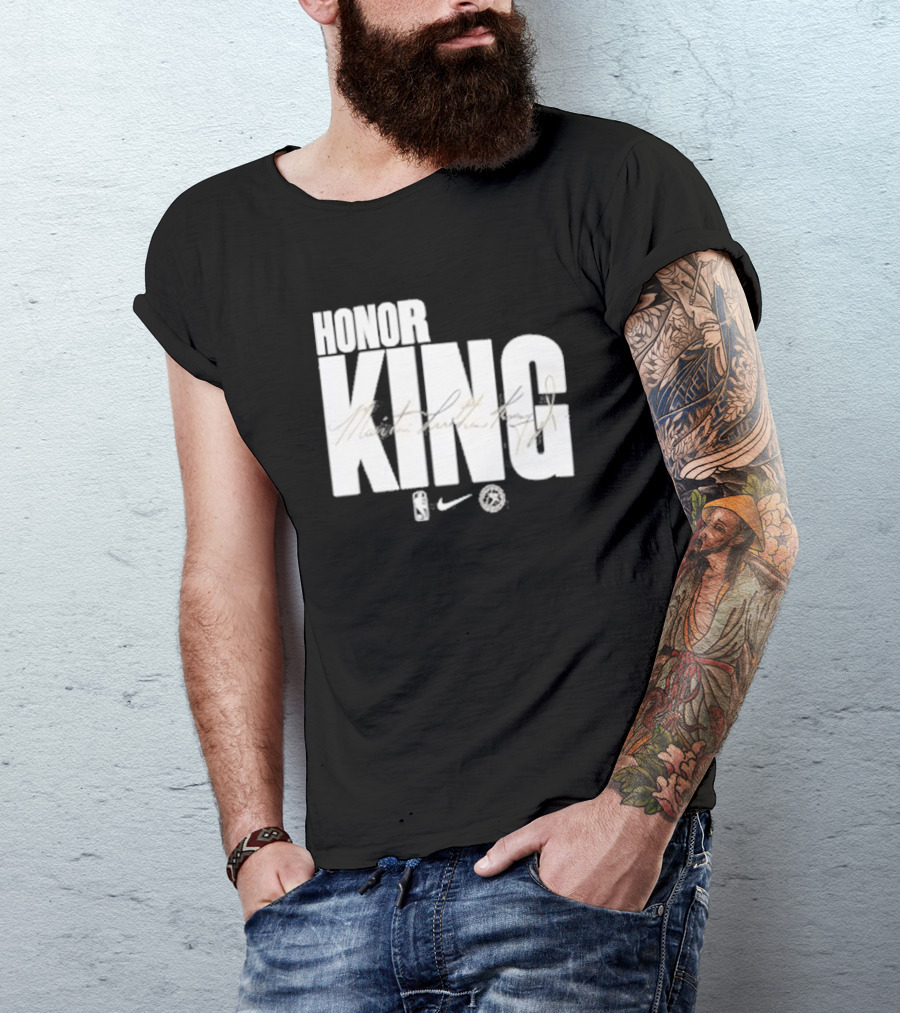 Anthony Edwards NBA Philadelphia 76ers Honor King Martin Luther King Jr Team Issued T-Shirt