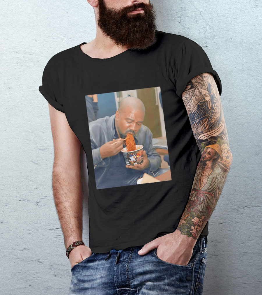 Buldak Bokkeum Myeon Kanye West Noodle Cup Spicy Challenge T-Shirt