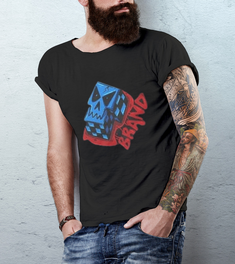 Don't Let Your Love For Somebody Overlook The Reality Of The Situation Skull Cube Brand T-Shirt