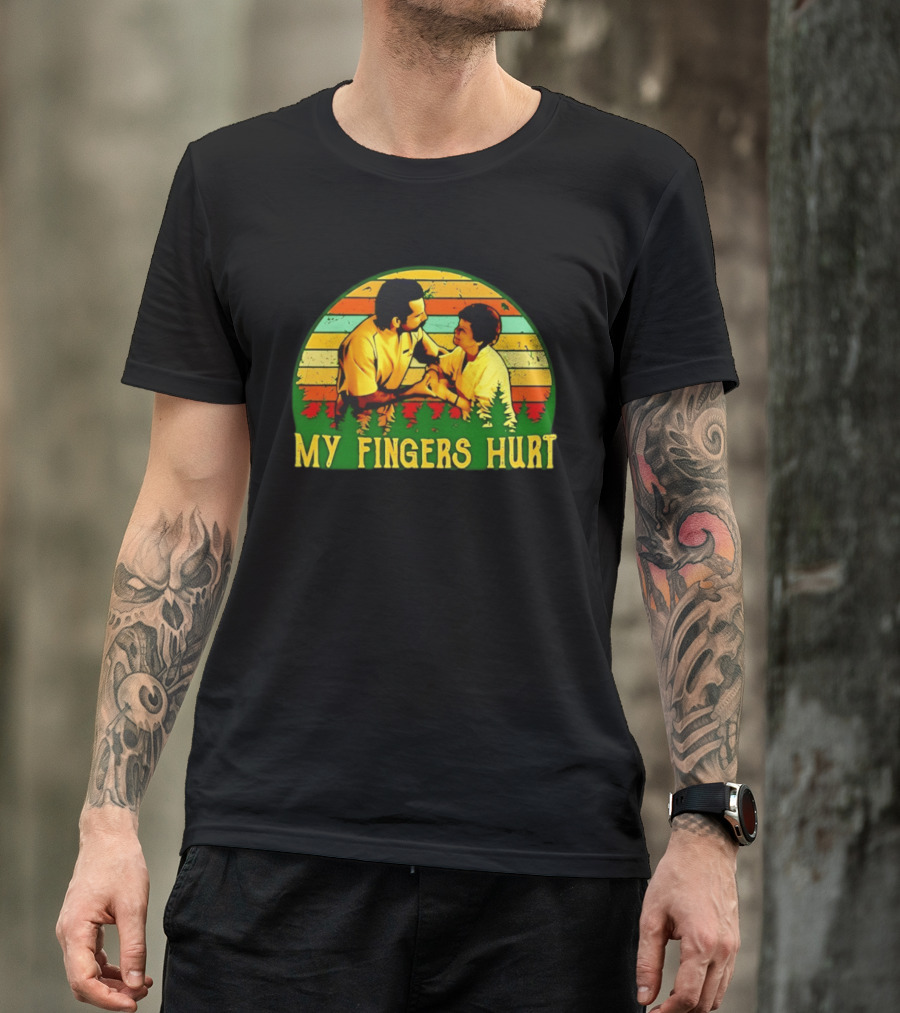 Happy Gilmore My Fingers Hurt Scene Vintage Style Adam Sandler T-Shirt