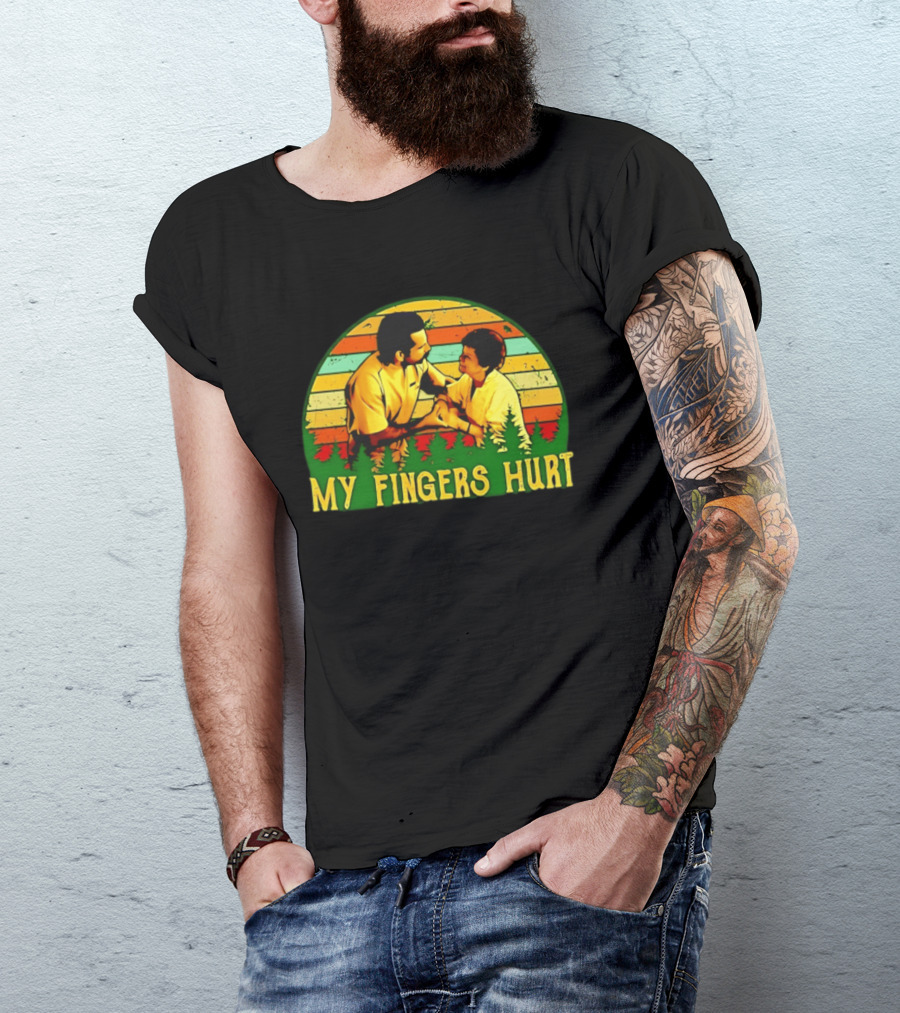 Happy Gilmore My Fingers Hurt Scene Vintage Style Adam Sandler T-Shirt