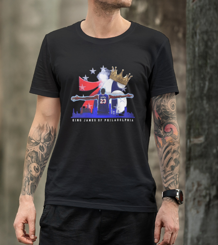 LeBron James NBA 76ers King James Of Philadelphia T-Shirt