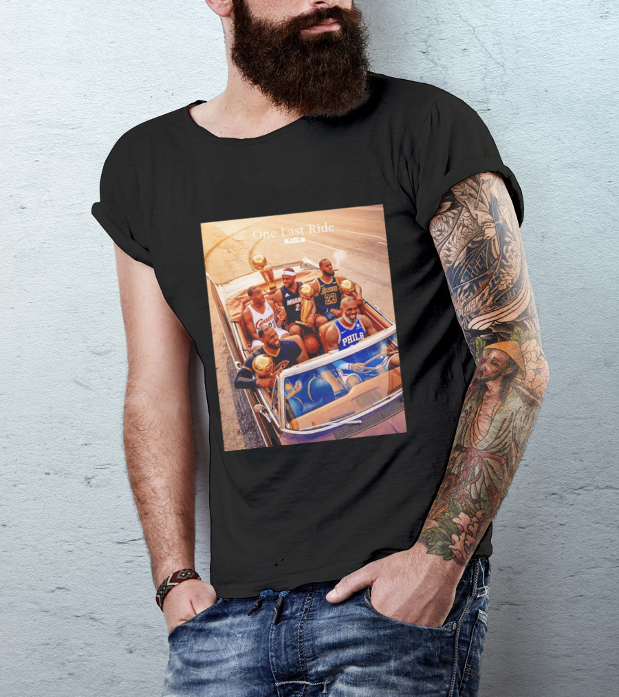 One Last Ride LeBron James Cavaliers Heat Lakers 76ers 23 6 3 T-Shirt