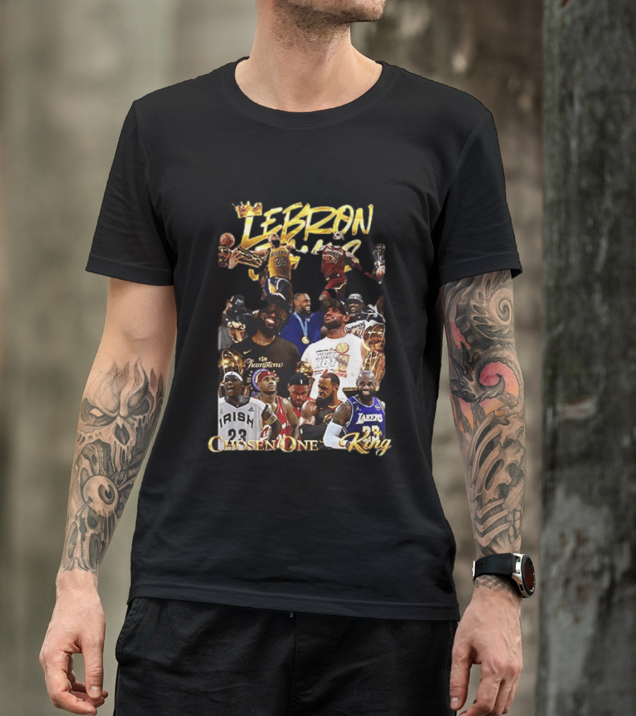 Lebron James Chosen One King Lakers Heat Cavaliers Lakers Champions T-Shirt