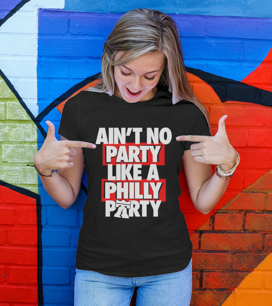 Philadelphia 76ers Ain't No Party Like A Philly Party Liberty Bell T-Shirt