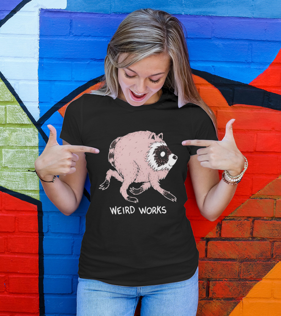 Running Raccoon Weird Works Jimothy T-Shirt