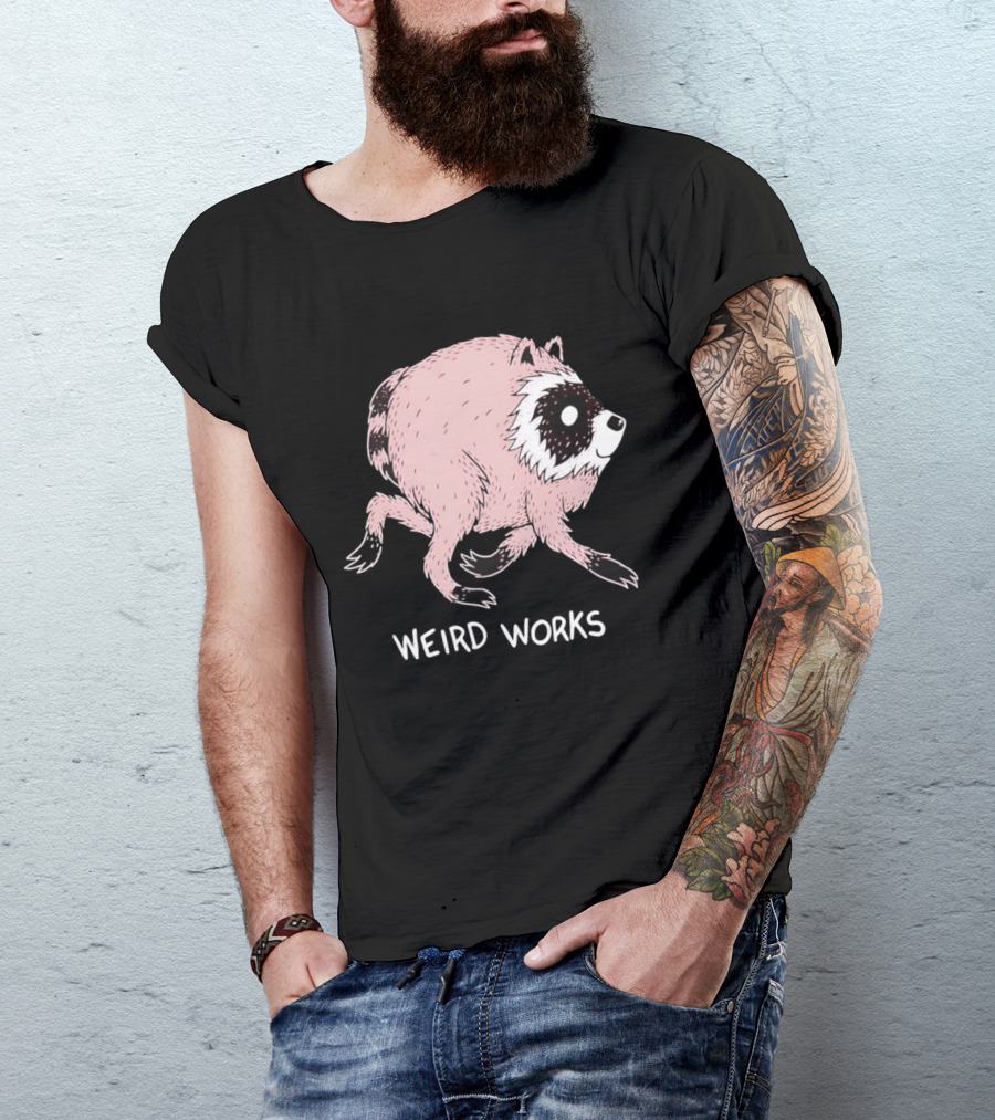 Running Raccoon Weird Works Jimothy T-Shirt