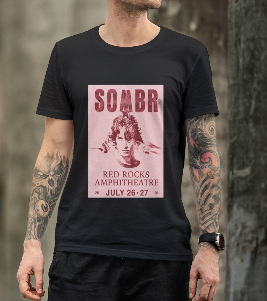 SOMBR Red Rocks Amphitheatre July 26 27 2026 T-Shirt