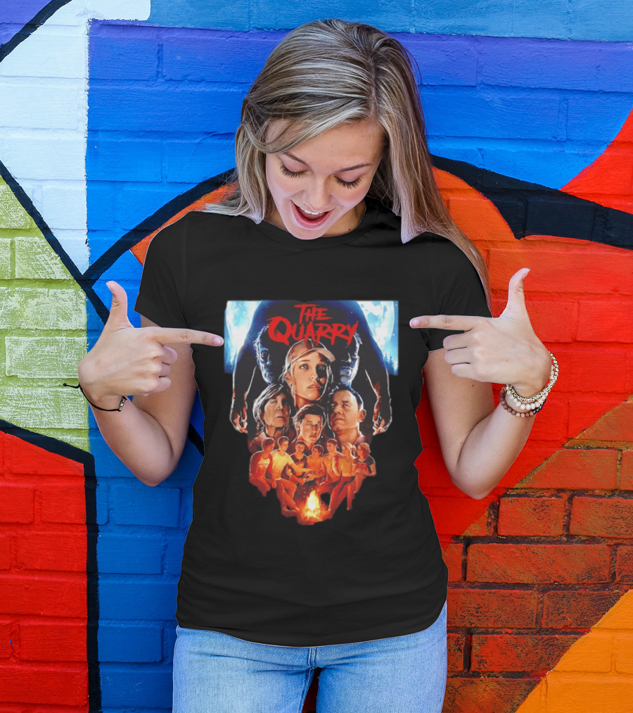 The Quarry Movie Cast Campfire Scene With Moonlit T-Shirt