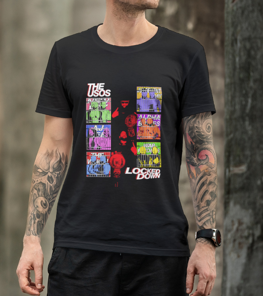 The Usos Locked Down WWE The Judgment Day New Day Alpha Academy T-Shirt