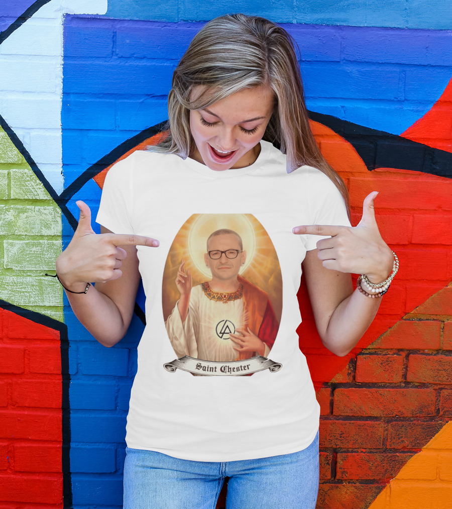 Chester Bennington Saint Chester Linkin Park Memorial T-Shirt