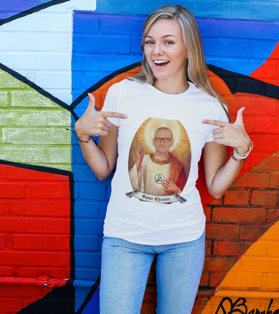 Chester Bennington Saint Chester Linkin Park Memorial T-Shirt