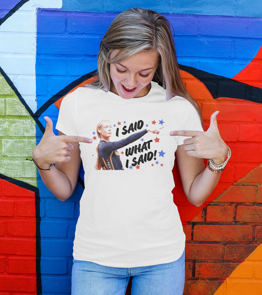 I Said What I Said Sophie Cunningham Indiana Fever Star T-Shirt