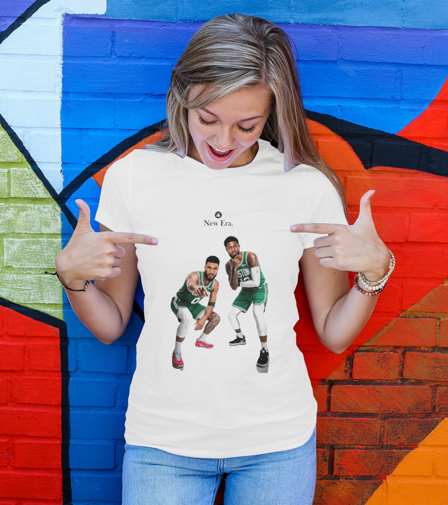 Boston Celtics Jayson Tatum Paul George New Era T-Shirt