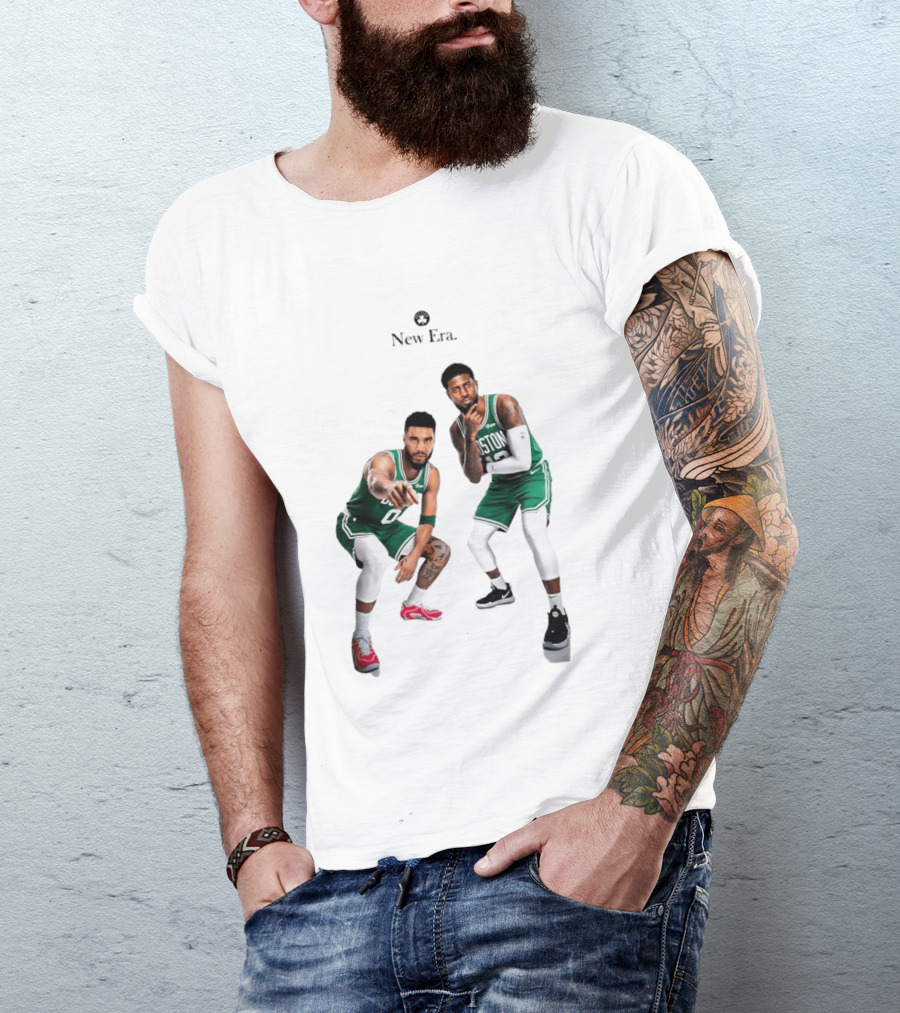 Boston Celtics Jayson Tatum Paul George New Era T-Shirt