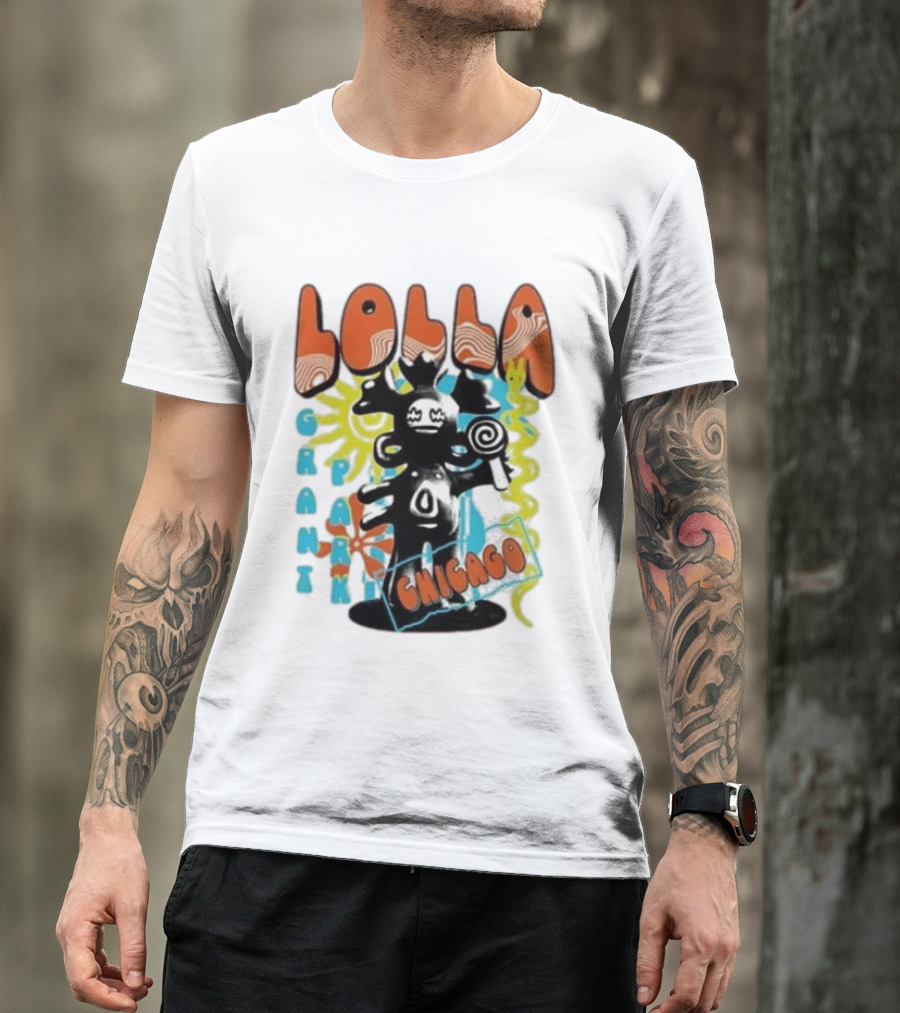 Lollapalooza Festival Lolla Grant Park Chicago Lineup July 30 Aug 2 2026 T-Shirt