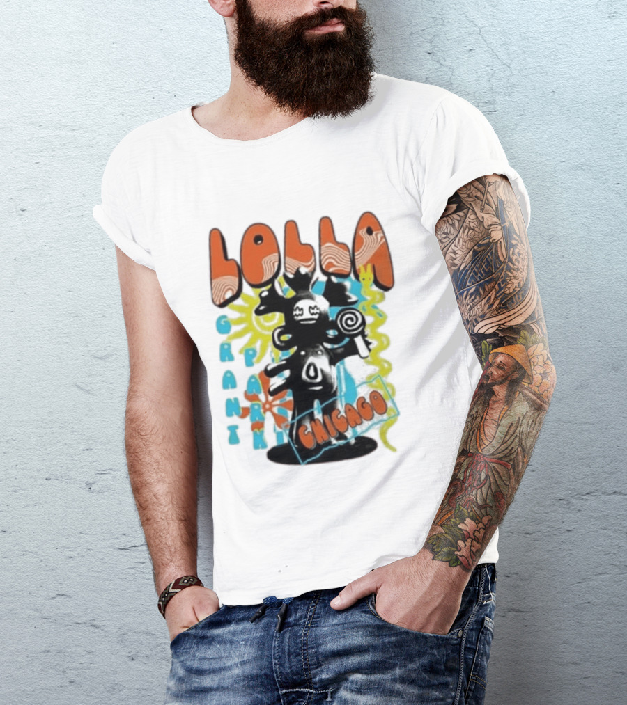 Lollapalooza Festival Lolla Grant Park Chicago Lineup July 30 Aug 2 2026 T-Shirt
