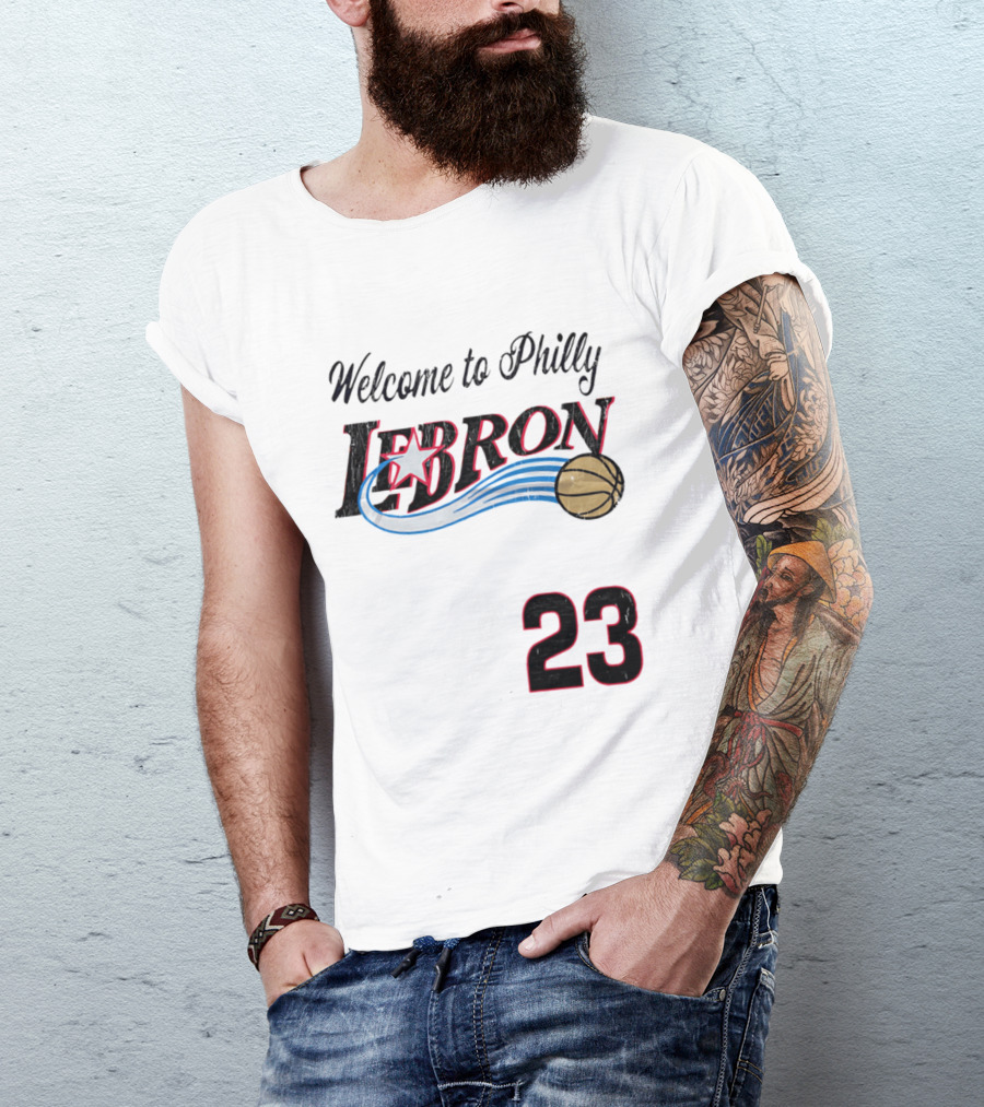 Welcome To Philly Lebron Basketball Number 23 T-Shirt