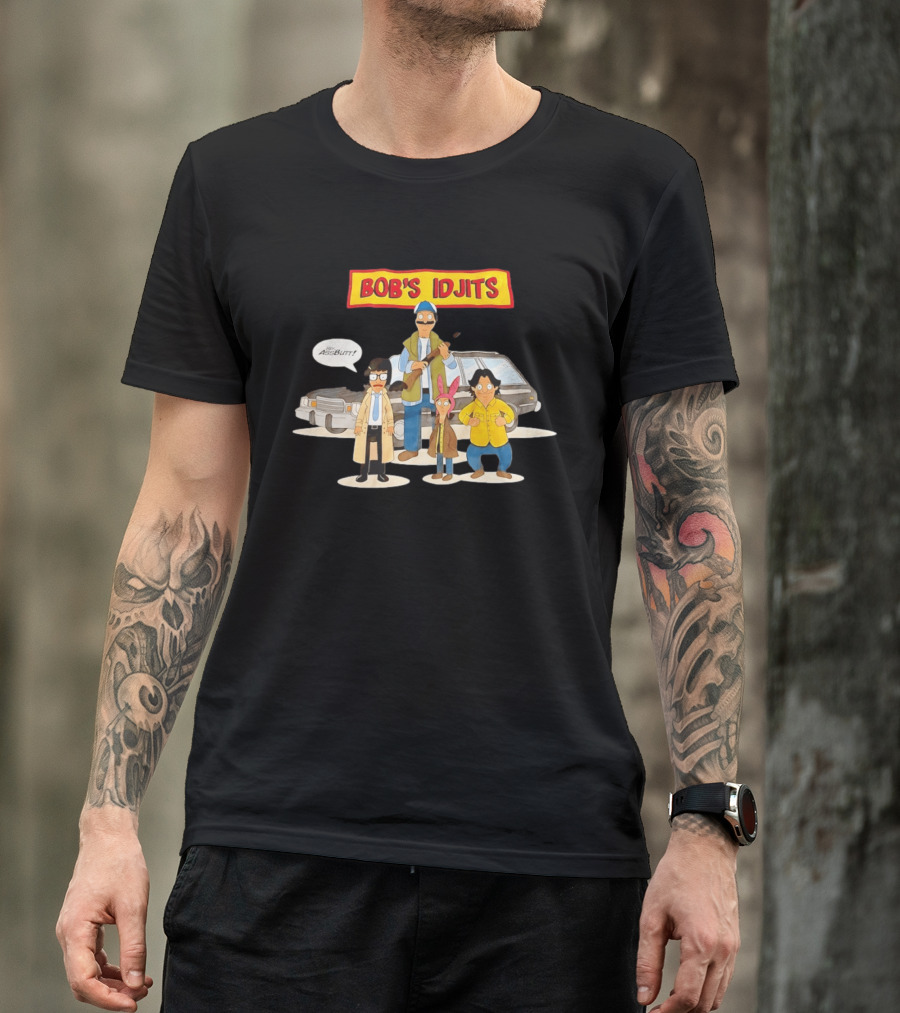 Bob's Idjits Hey Assbutt Cartoon Mashup T-Shirt