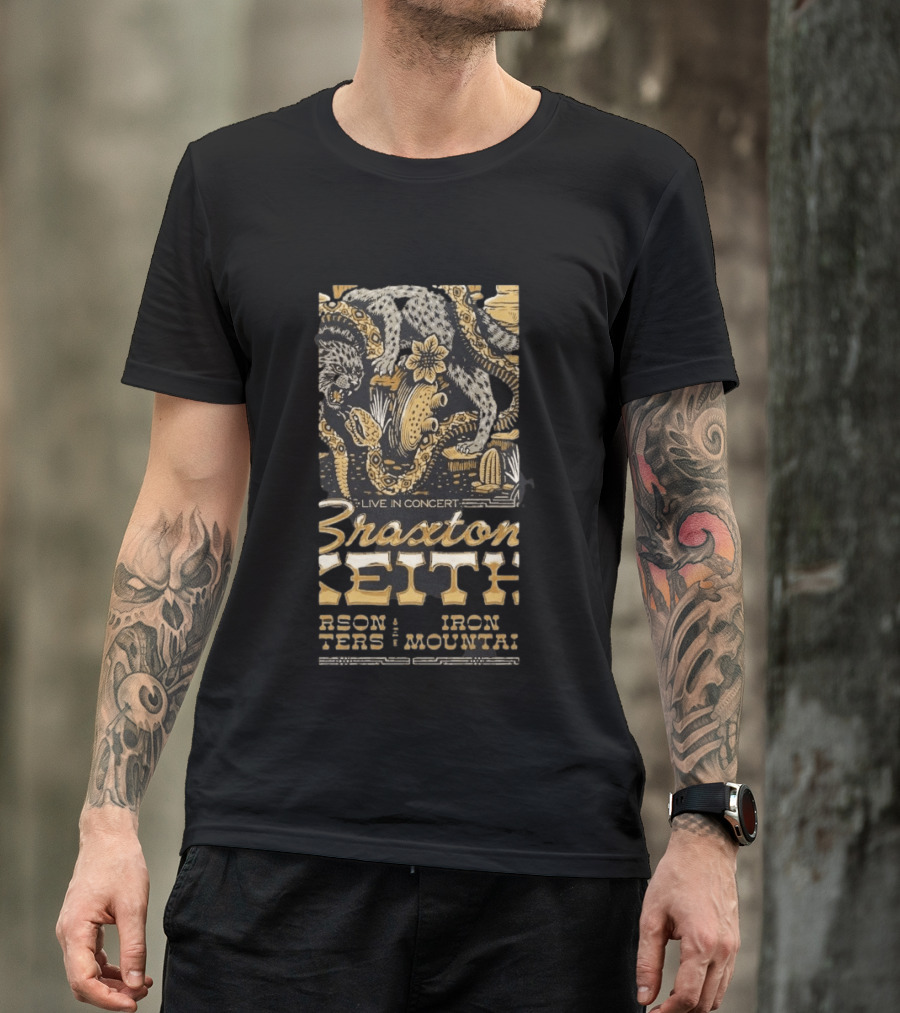 Braxton Keith Live In Concert 2026 Columbus Ohio Neon Dreams Tour T-Shirt