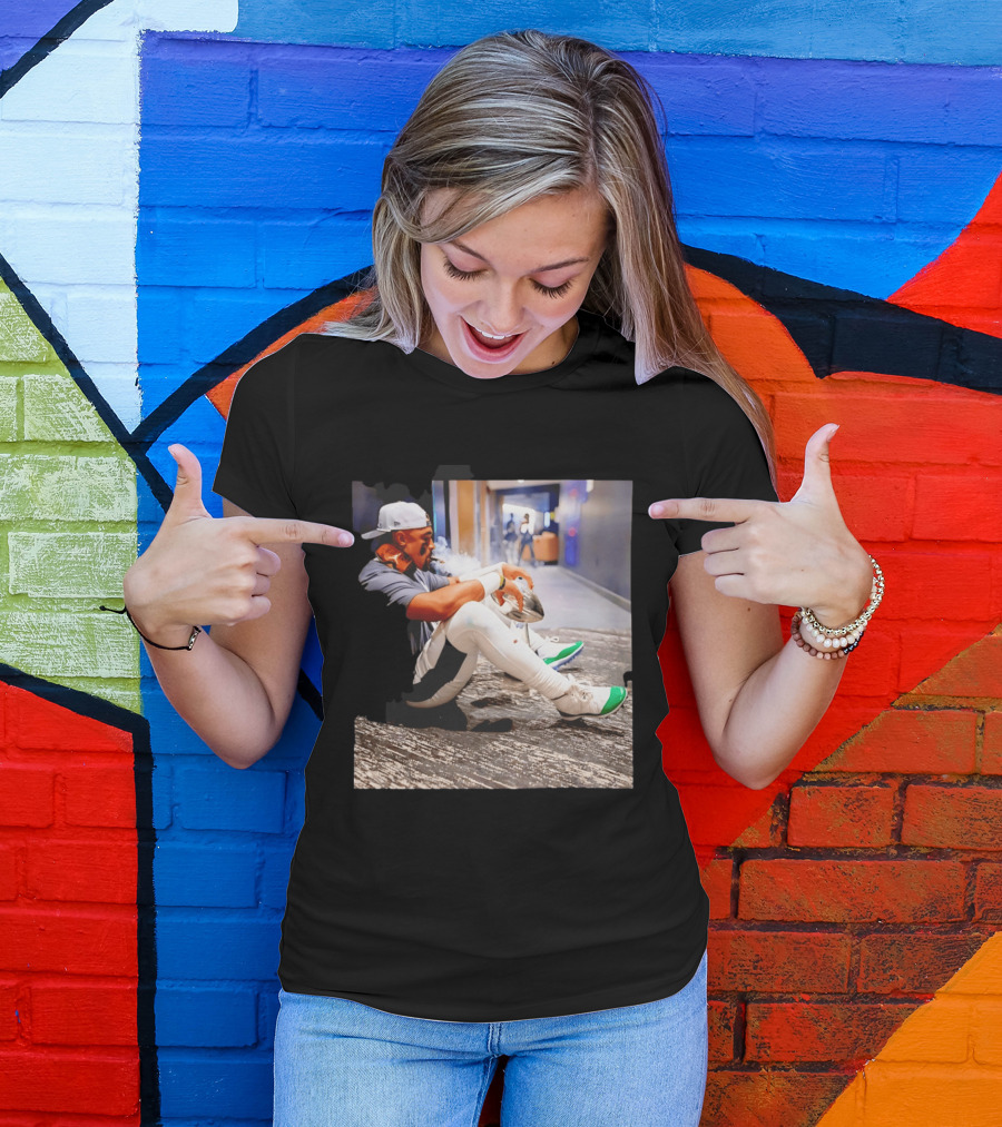 Jalen Hurts Philadelphia Eagles Smoking Trophy Cigar Celebratory Moment T-Shirt