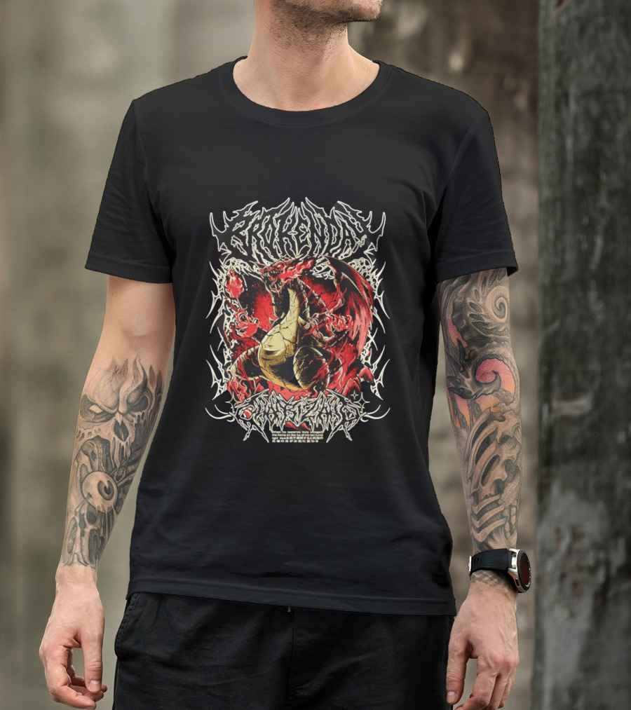 BrokenDay Charizard Black Flame Pokémon Bootleg T-Shirt