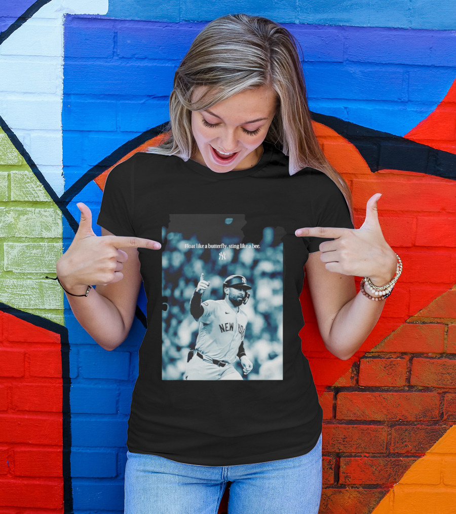 New York Yankees Float Like A Butterfly Sting Like A Bee T-Shirt