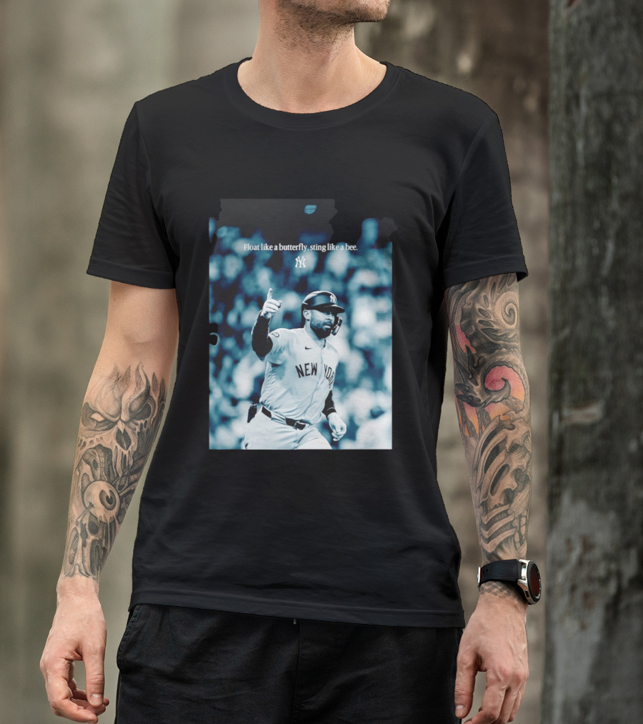 New York Yankees Float Like A Butterfly Sting Like A Bee T-Shirt