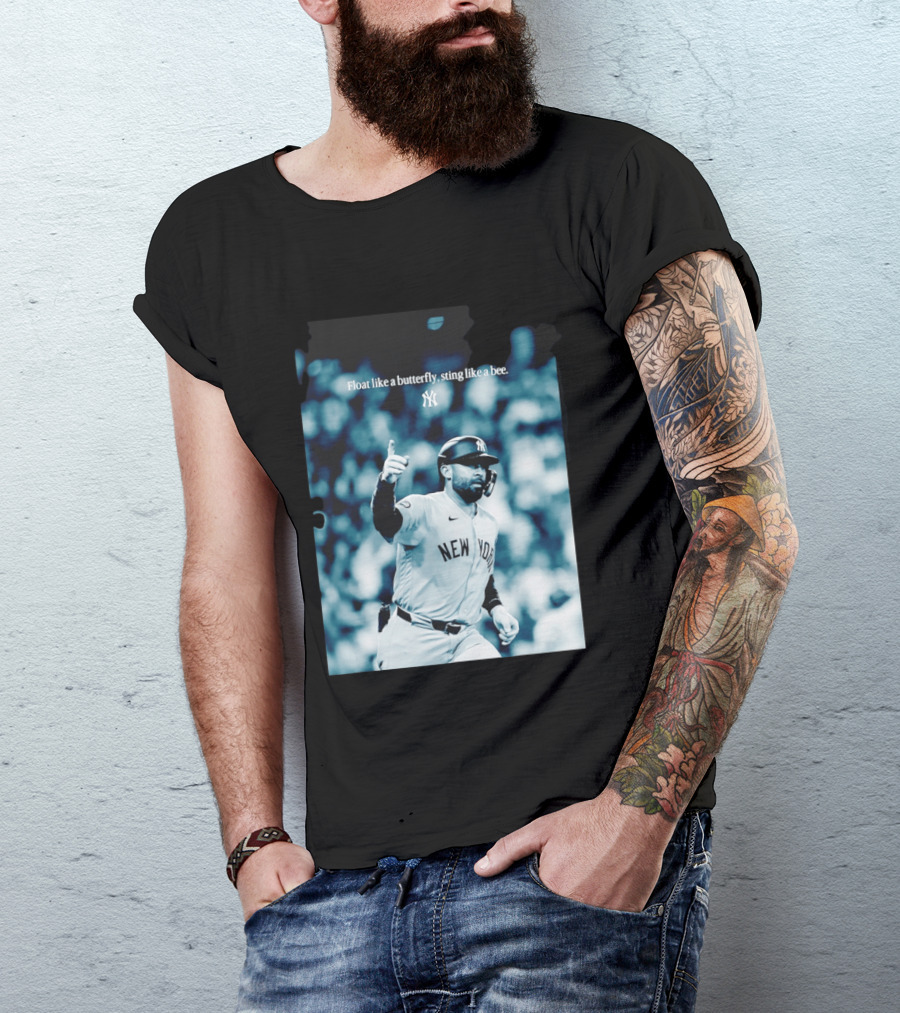 New York Yankees Float Like A Butterfly Sting Like A Bee T-Shirt