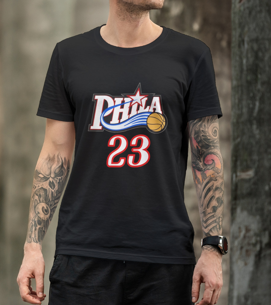 Phila Basketball LeBron James 23 Philadelphia 76ers Jersey T-Shirt