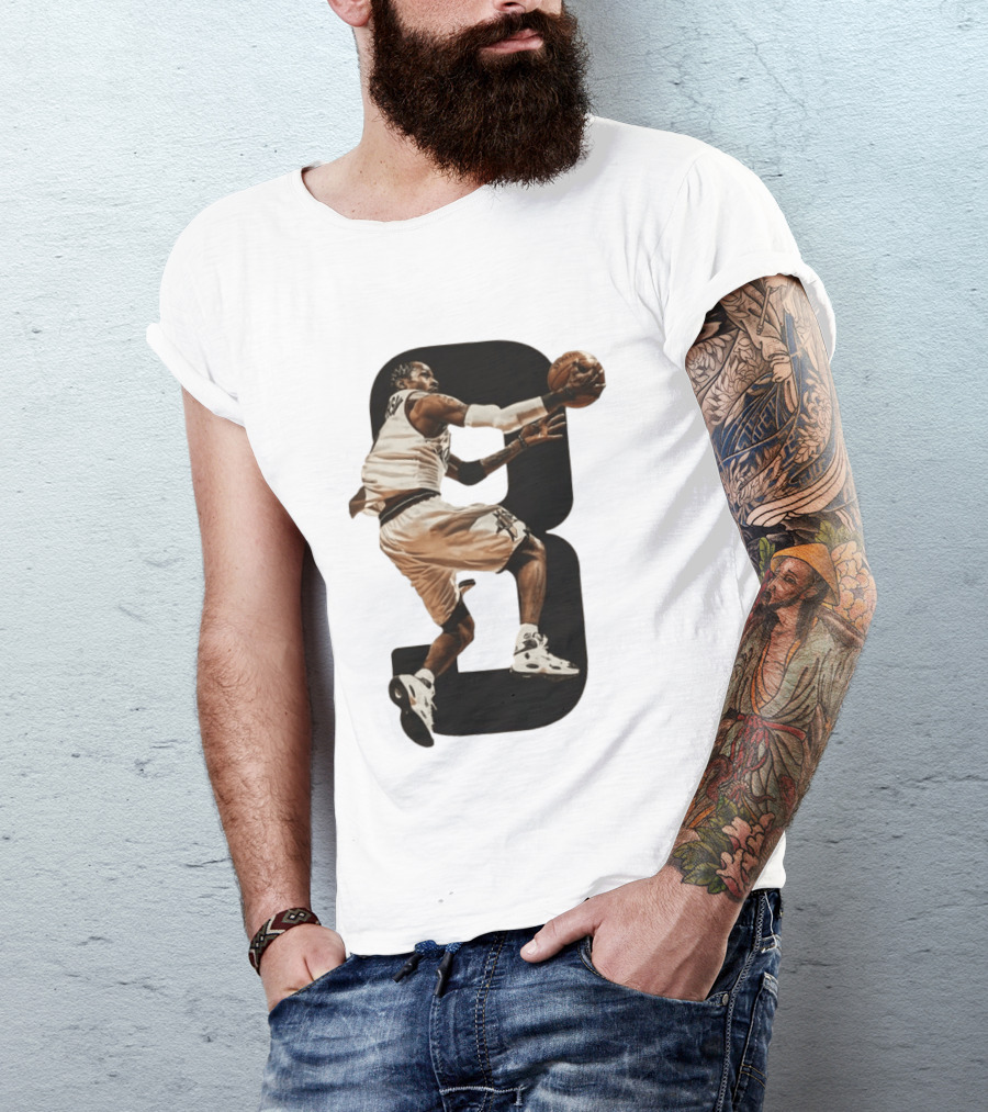 Allen Iverson Number 3 Basketball Legend Iconic Dunk T-Shirt