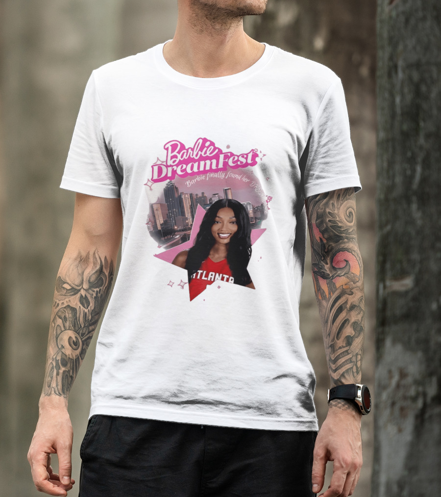 Barbie Dream Fest Angel Reese Atlanta Dream Basketball Barbie Finally Found Her Dream T-Shirt