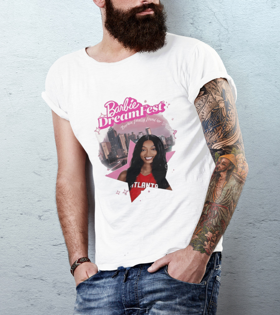 Barbie Dream Fest Angel Reese Atlanta Dream Basketball Barbie Finally Found Her Dream T-Shirt